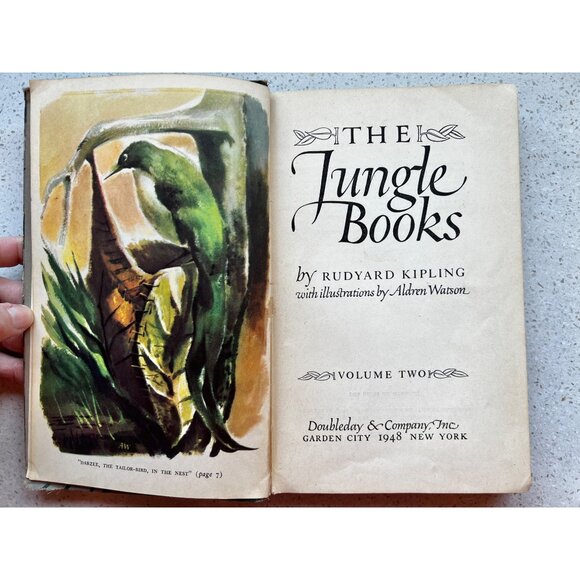 The Jungle Books Rudysrd Kipling Volume 2 1948 Doubleday - Picture 2 of 16